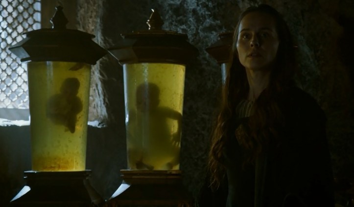 Selyse y algunos de los hijos de Stannis