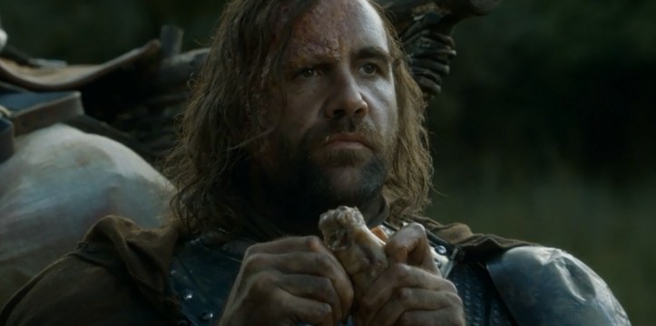 El Perro comiendo manitas de cerdo... impagable estampa