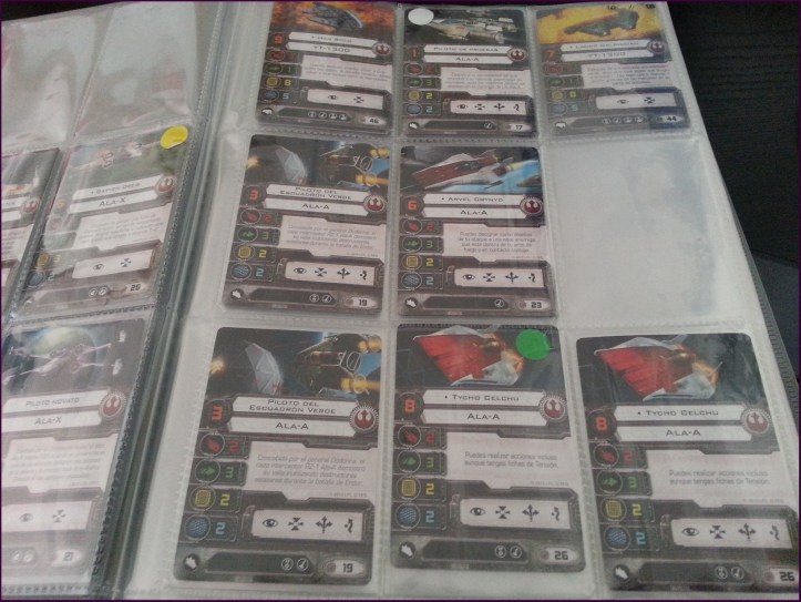 Algunas de las cartas de piloto