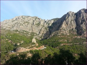 Vista de la Ermita de la Salut desde Collbató