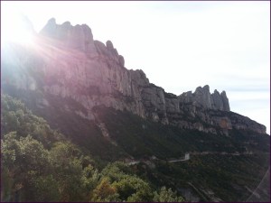 Vista de la montaña desde Santa Cecília