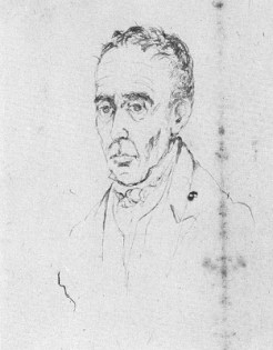 11....José María Espinosa. Tinta sobre papel 0,145 x 0,14.Bogotá, 1830...