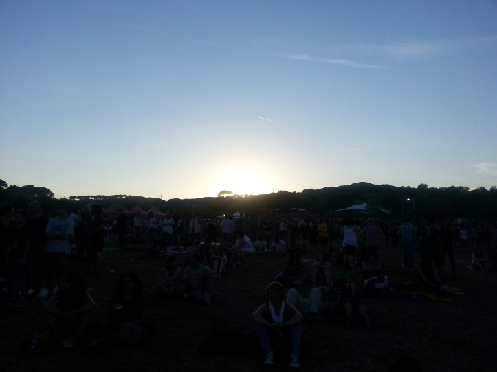 Puesta de sol en el Canet Rock