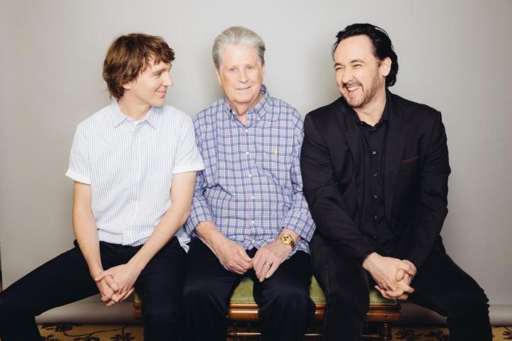 Paul Dano, Brian Wilson, and John Cusack pose for a portrait during press day for 